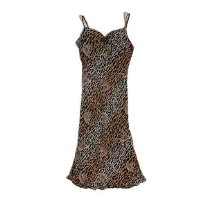 Leopard slip dress