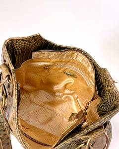 Italian large croco bag
