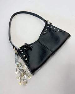 Mother of pearl buttons bag charm