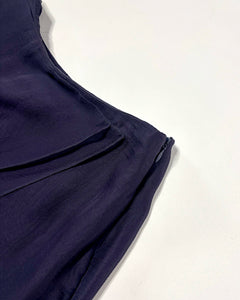 Giorgio Armani 90’s pure silk wrap layered midi skirt