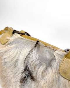 Springbok fur leather bag