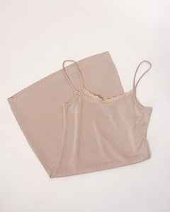 Naked silver shimmer dress