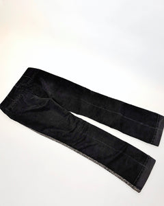 Diesel herringbone wool & denim pants