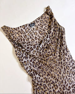 Dolce & Gabbana leopard silk dress