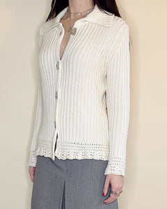 Mother of pearl button cardi