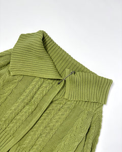 Safety pin cotton knit bolero