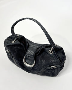 Roberto Cavalli black monogram bag