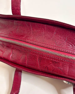 Karen Millen cherry red leather bag