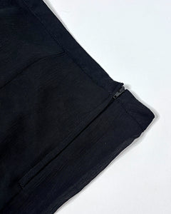 Low rise chiffon midi skirt