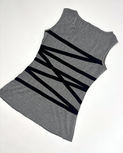 Boat neck sleeveless straps top