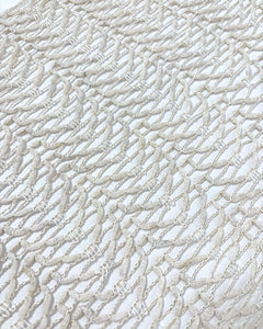 Macrame lace layering scarf
