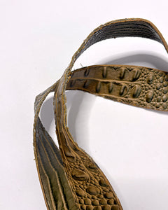 Italian large croco bag