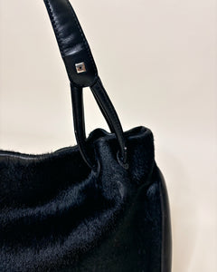 Pony hair leather bag