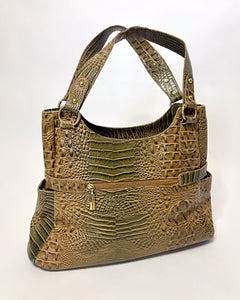 Italian large croco bag