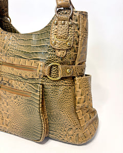 Italian large croco bag