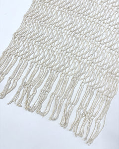 Macrame lace layering scarf