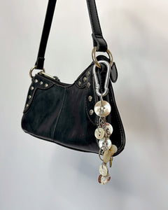 Mother of pearl buttons bag charm