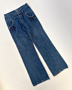 Low waist wide leg jeans