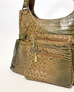 Italian large croco bag