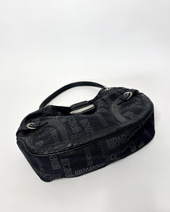 Roberto Cavalli black monogram bag