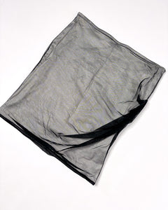 Mesh asymmetric ruching bandeau top