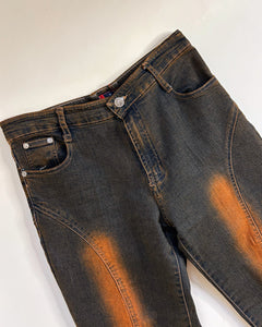 Burnt denim Y2K jeans