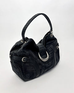 Roberto Cavalli black monogram bag