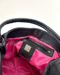 Roberto Cavalli black monogram bag