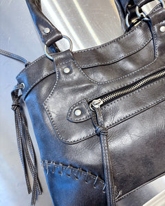 Dark grey city bag