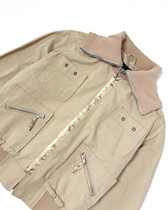 Sporty numbers back utility bomber jacket