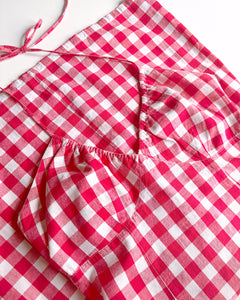 Gingham halter dress