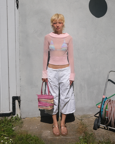 2000’s Sheer Knit Mesh Top
