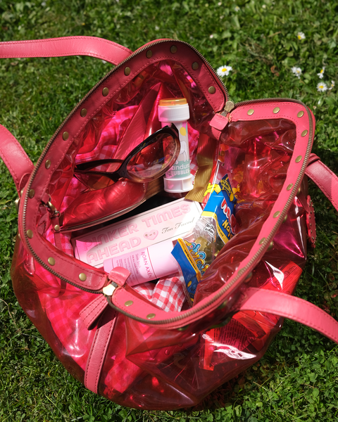 2000's Moschino strawberry jelly bag