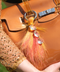 Upcycle horse bag charm