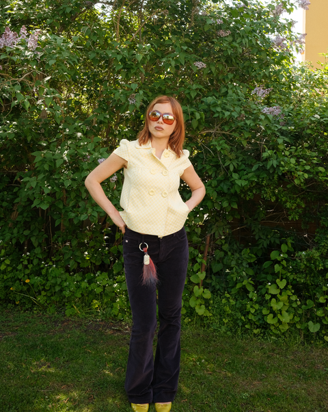 2000’s velvet Miss Sixty flared pants
