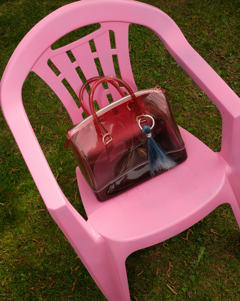 Upcycle horse bag charm
