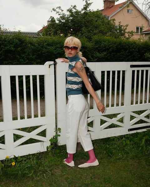 2000's Nike white cotton capri pants
