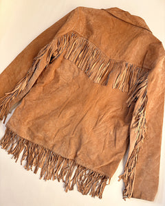 90’s classic style fringe suede jacket