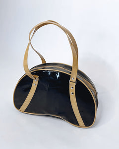 Beige contrasting 2000’s bowling bag