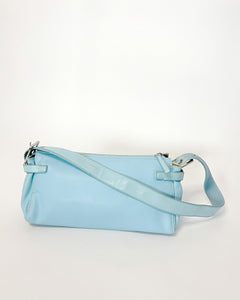 Ice blue baguette bag