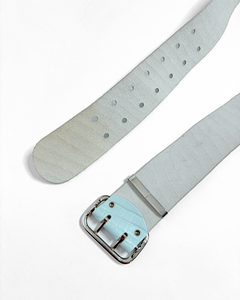 Mint blue & silver detail belt