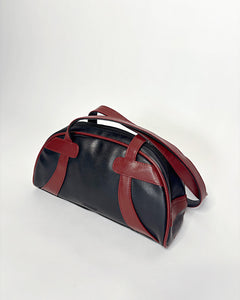 Burgundy contrasting 2000’s bowling bag