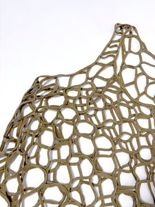 Open weave net layering tunic