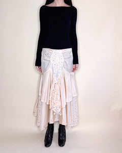 80’s rococo revival midi skirt