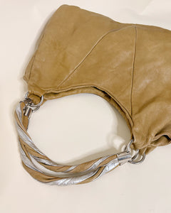 Large Italian leather hobo bag