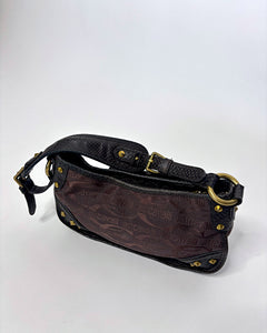 Roberto Cavalli studded monogram bag