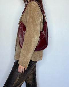 Fringe suede 90’s shirt