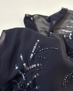 Sequins embroidered slinky dress