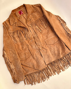 90’s classic style fringe suede jacket