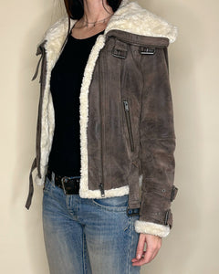 2000’s large collar shearling jacket